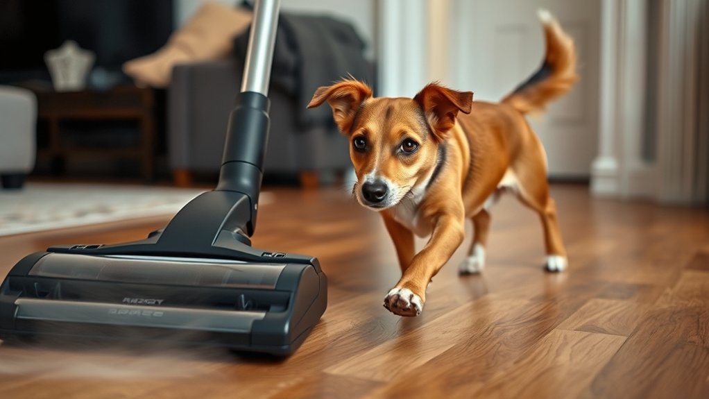 sudden vacuum scares dogs