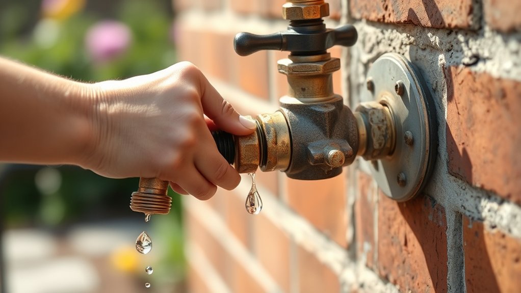 turn off outdoor water