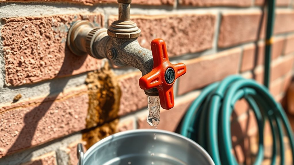 turn off water drain faucet