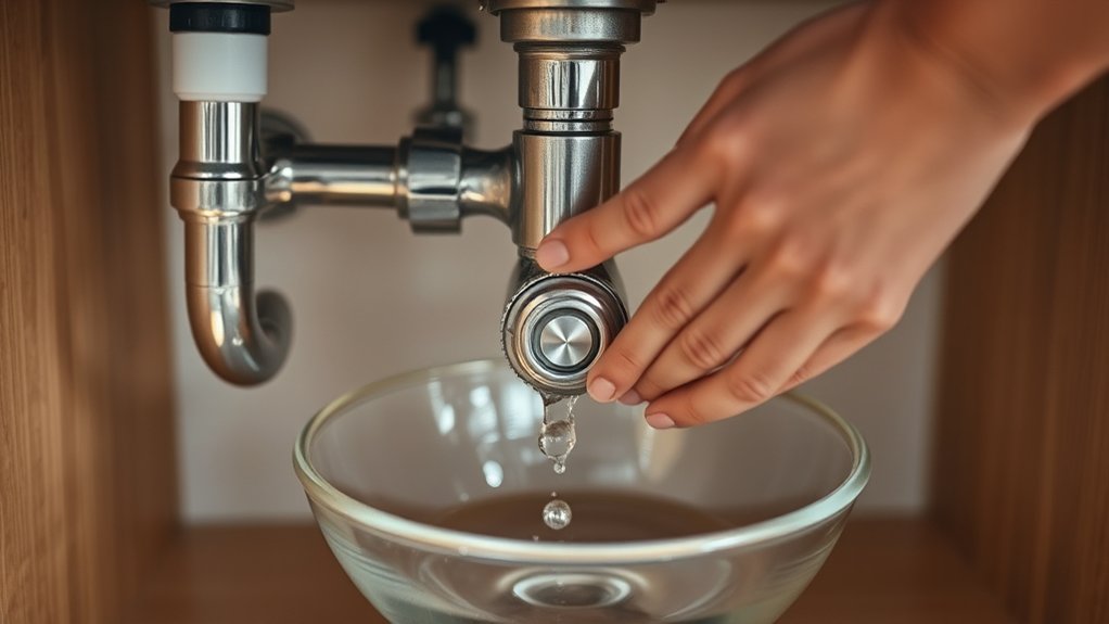 turn off water drain faucet