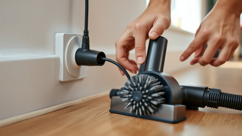 unplug locate remove handle