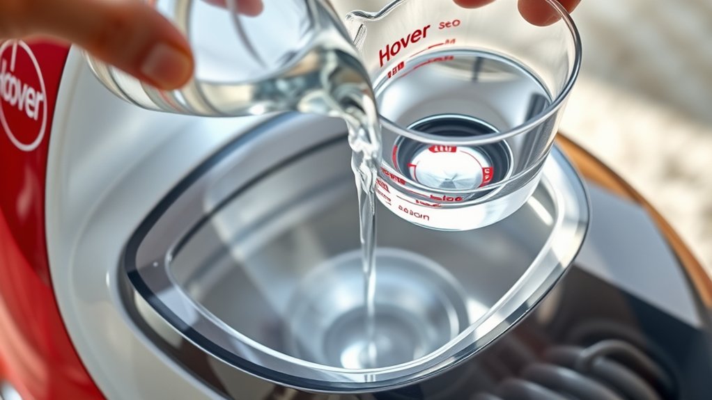use distilled water only