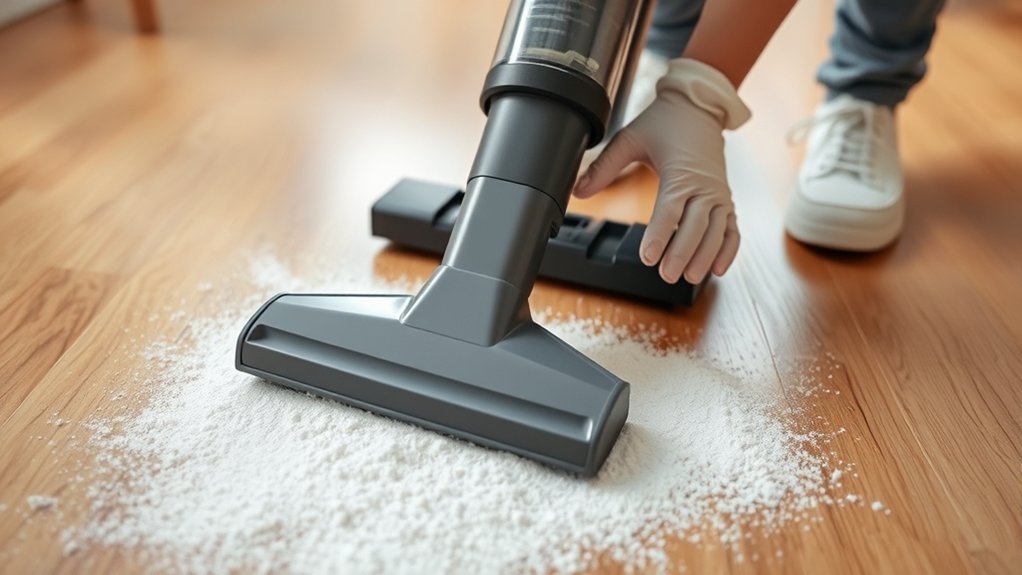 use hepa vacuum carefully