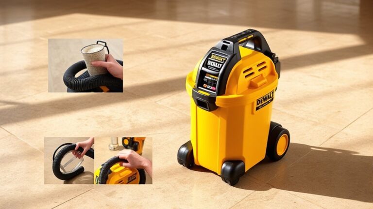 using dewalt vacuum effectively