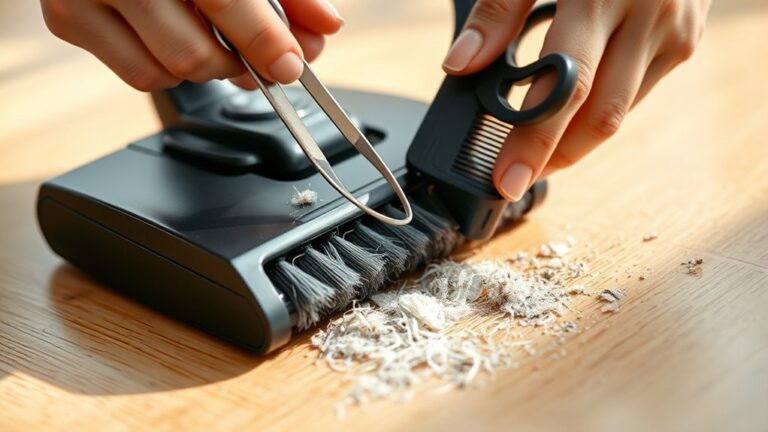 vacuum brush cleaning instructions