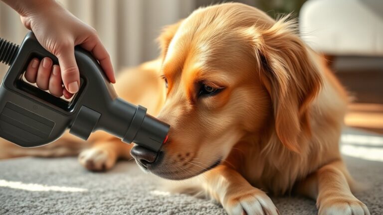 vacuum dog fleas safely