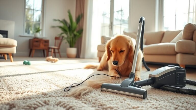 vacuum frequently with pets