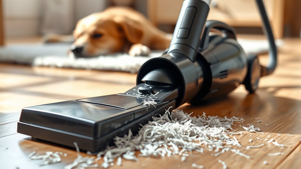 vacuum odor from trapped debris