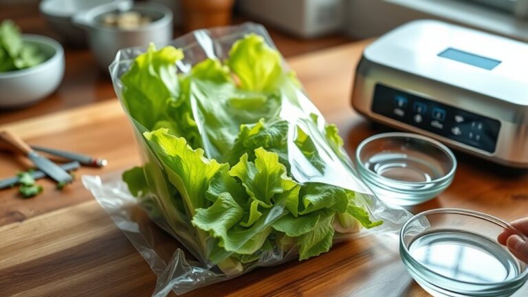 vacuum pack lettuce tips