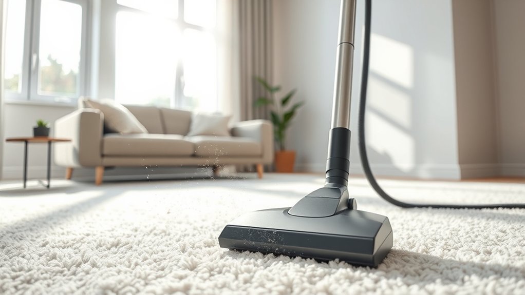 vacuum regularly for cleanliness