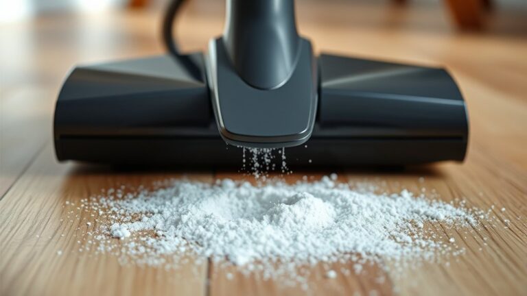 vacuuming baking soda safely