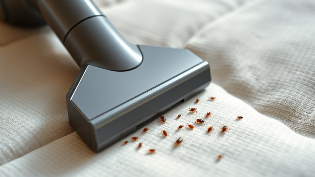 vacuuming quickly reduces pests