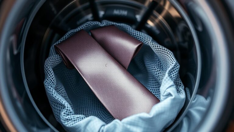 washing ties in machine
